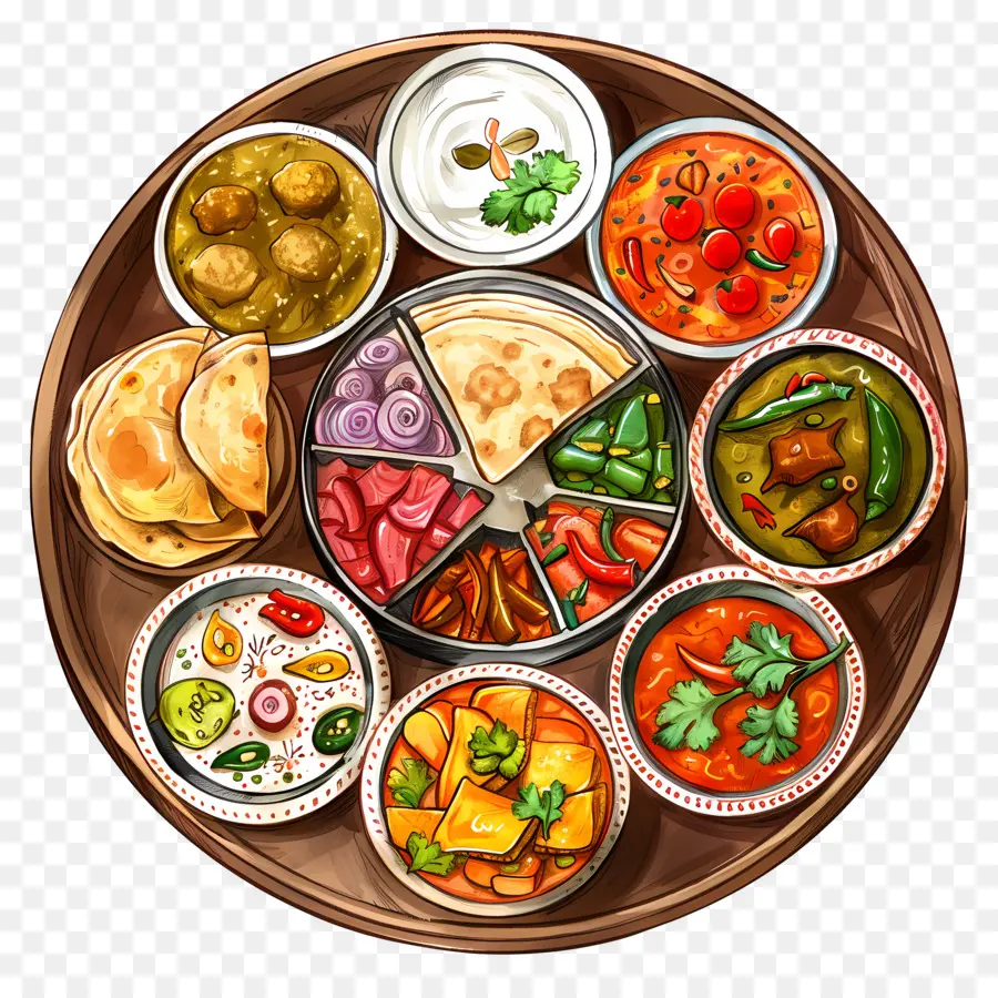 แผ่นเสียง Thali อินเดีย，Thali PNG