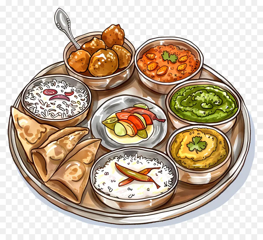 แผ่นเสียง Thali อินเดีย，Thali PNG