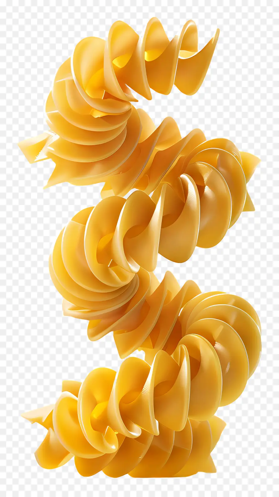 พาสต้า，พาสต้า Fusilli PNG