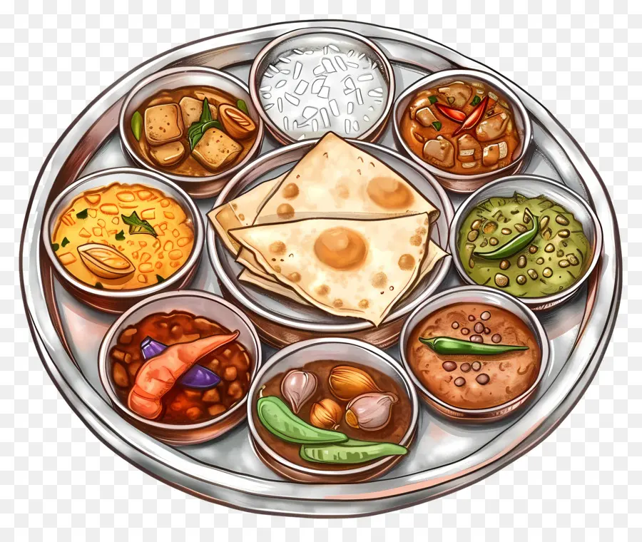 แผ่นเสียง Thali อินเดีย，Thali PNG