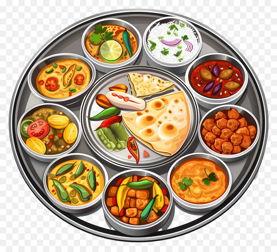 แผ่นเสียง Thali อินเดีย，Thali PNG