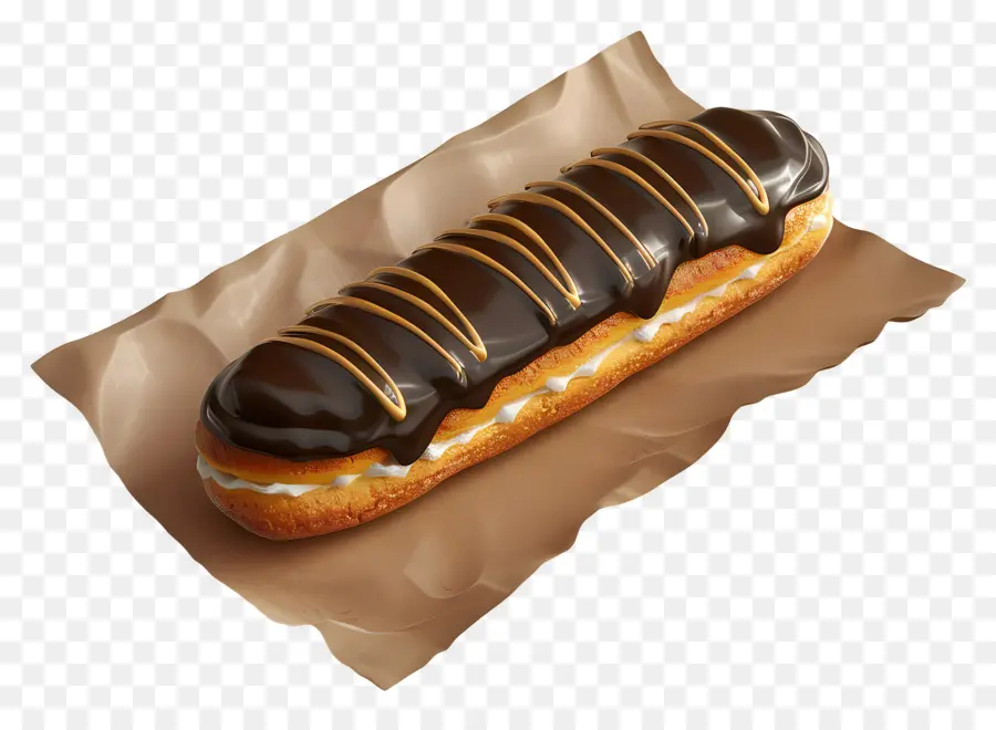 แฟลช，ช็อคโกแลต Eclair PNG