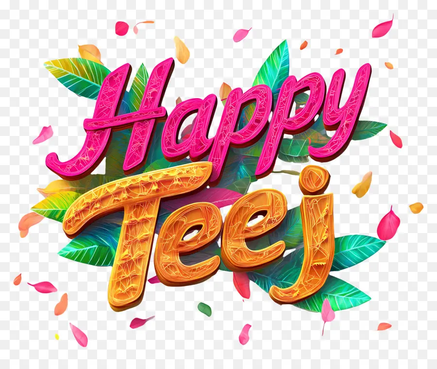 Happy Teej，ลูกทีเจ PNG