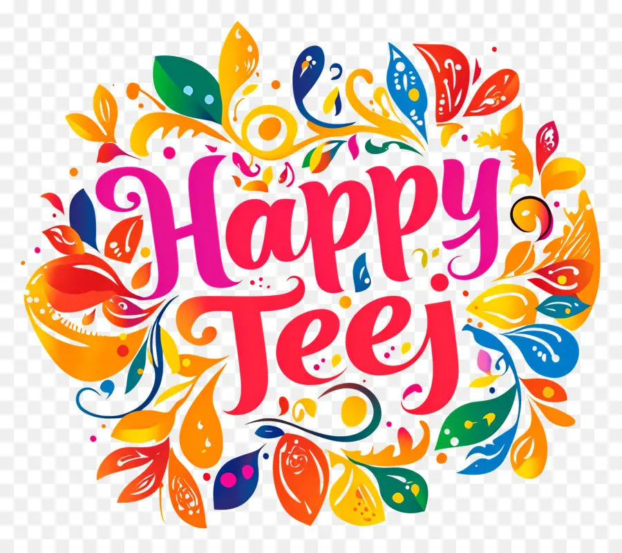 Happy Teej，ดอกไม้ PNG