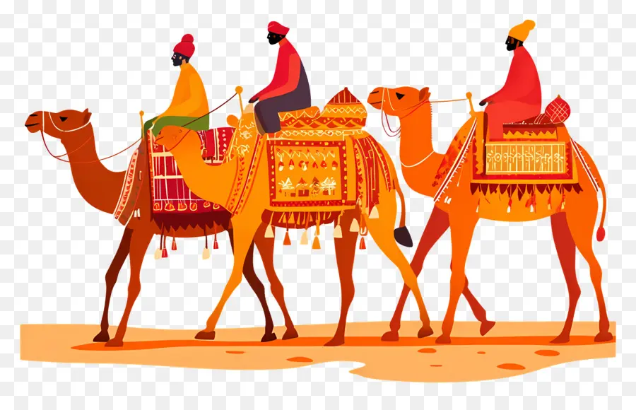 Pushkar Camel Fair，คาราวานอูฐ PNG