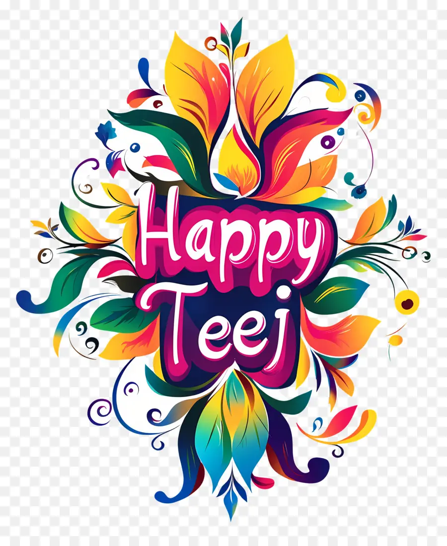 Happy Teej，ข้อความ Teej มีความสุข PNG