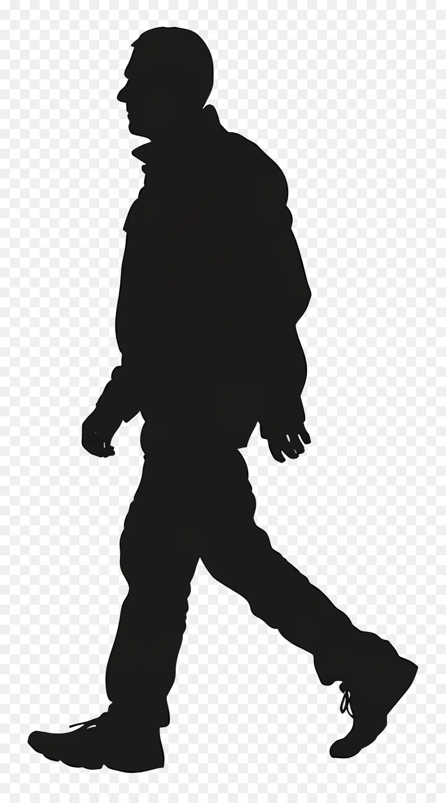 Silhouette คนเดิน，ภาพเงา PNG