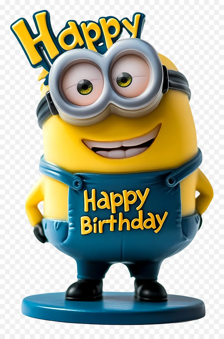 สุขสันต์วันเกิด，Minion พร้อมป้ายสุขสันต์วันเกิด PNG