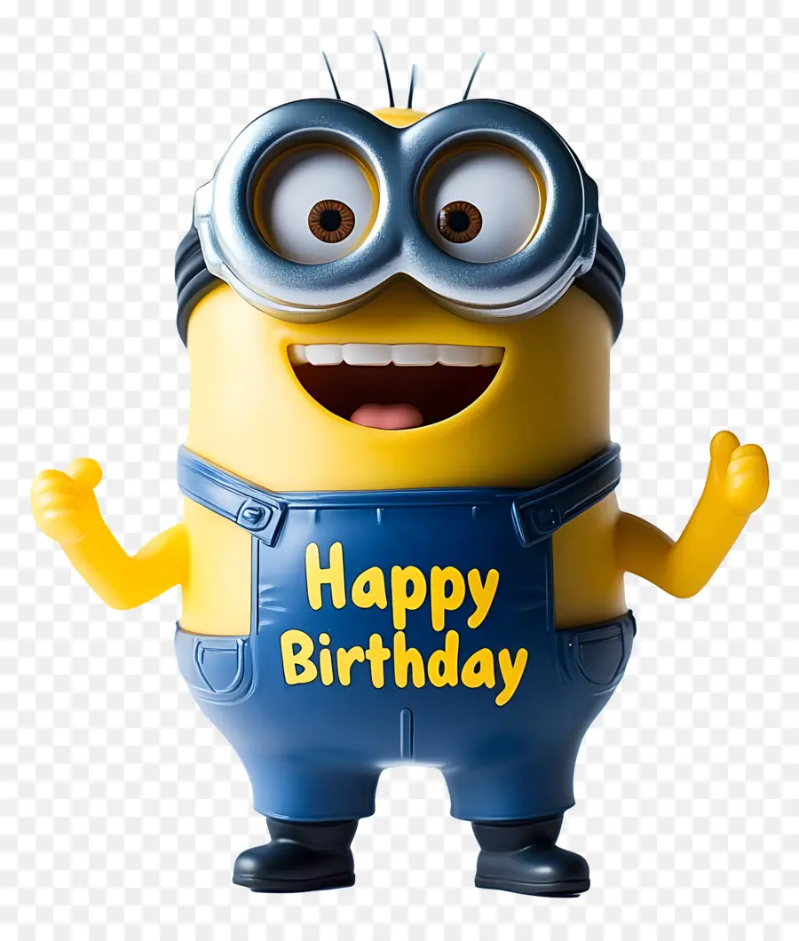 สุขสันต์วันเกิด，Minion พร้อมป้ายสุขสันต์วันเกิด PNG