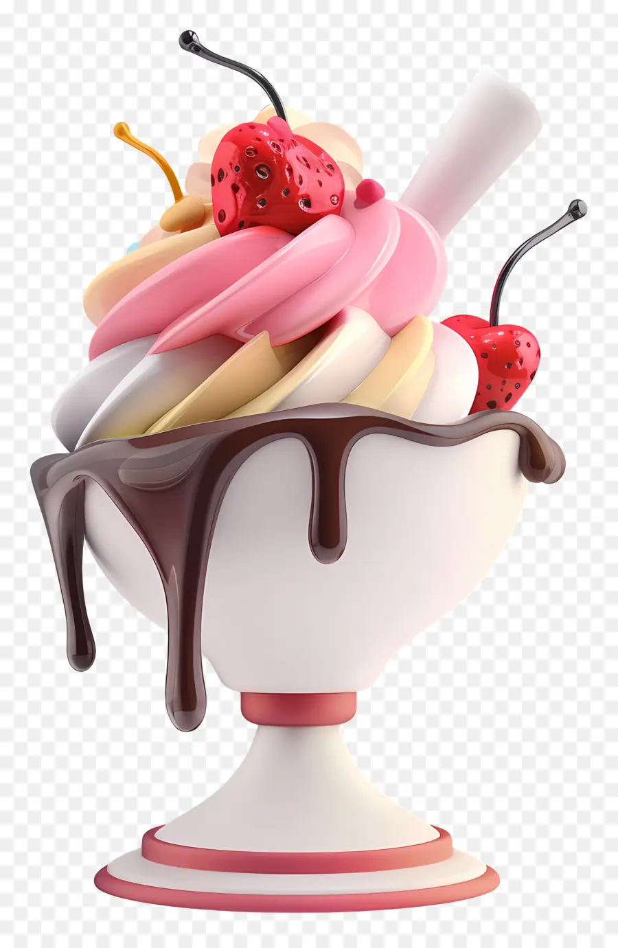 ไอศกรีม Sundae，ขนม PNG