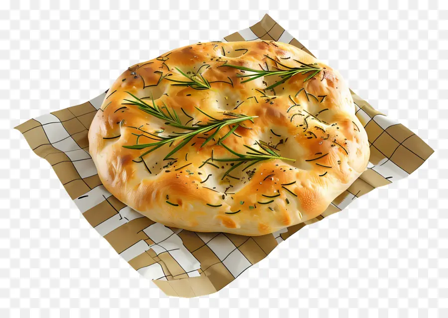 ขนมปัง Focaccia，โรสแมรี่ PNG