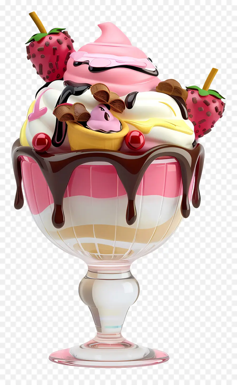 ไอศกรีม Sundae，ขนม PNG