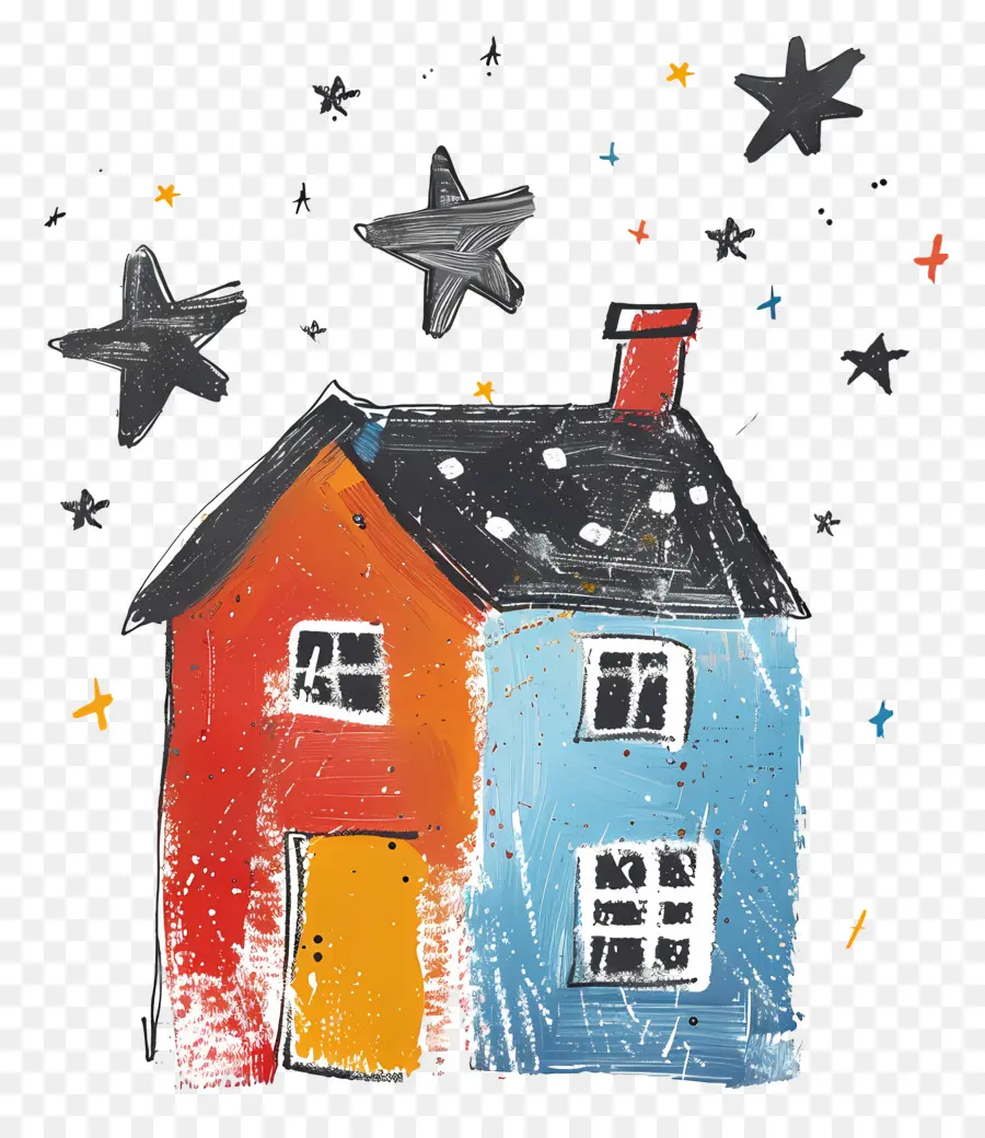 บ้าน，Doodle House PNG