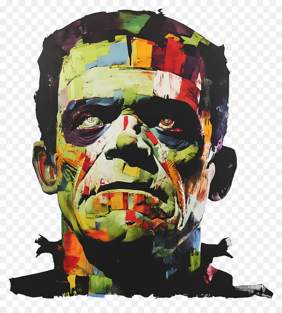 แฟรงเกนสไตน์，Frankenstein สีสันสดใส PNG