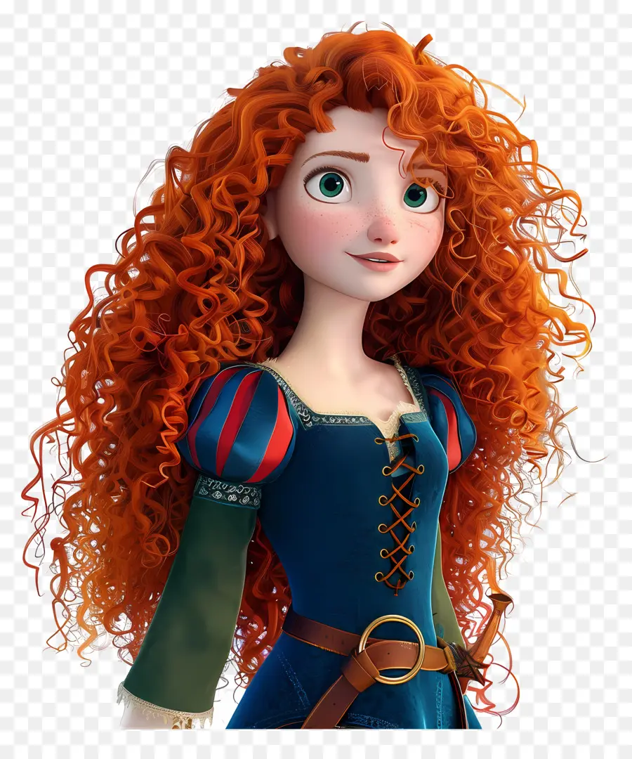 Merida Princess，สาวผมแดง PNG