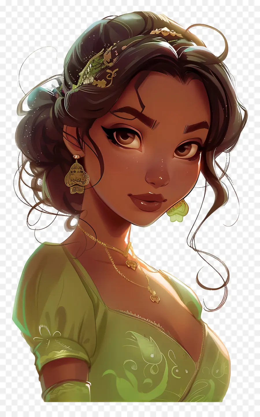 Tiana Princess，หญิงอนิเมชั่น PNG