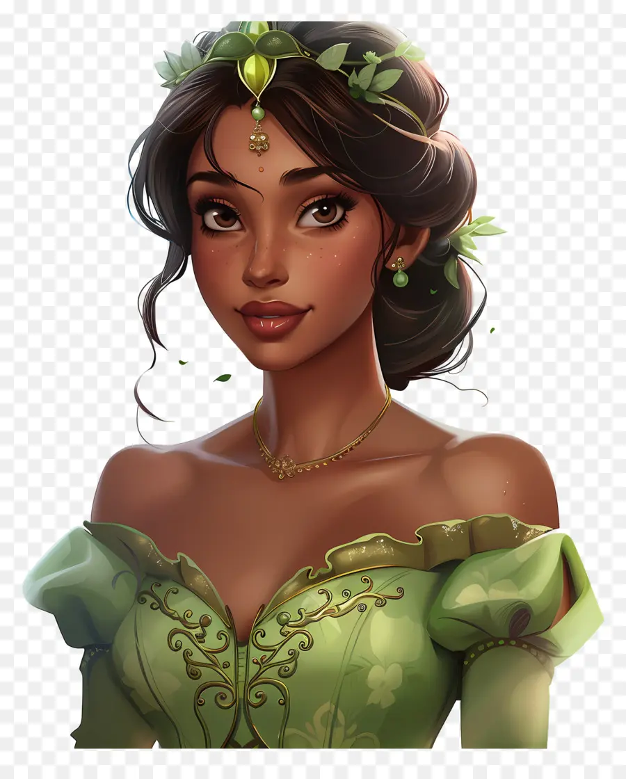 Tiana Princess，หญิงอนิเมชั่น PNG