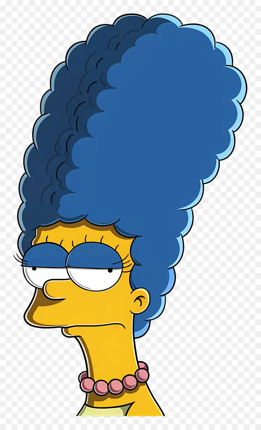 Marge Simpson，ตัวการ์ตูนผมสีฟ้า PNG