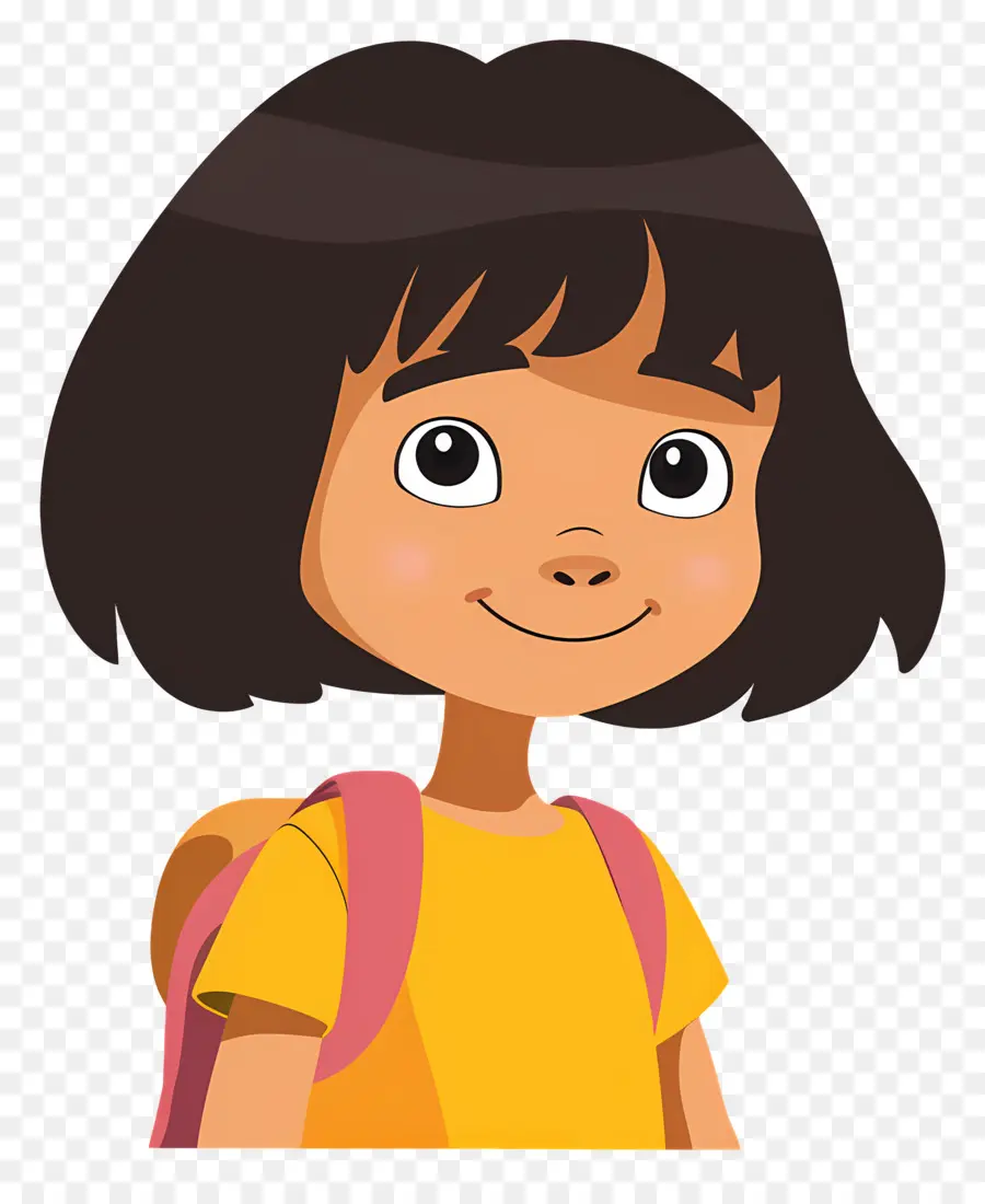 Dora The Explorer，สาวกับกระเป๋าเป้สะพายหลัง PNG