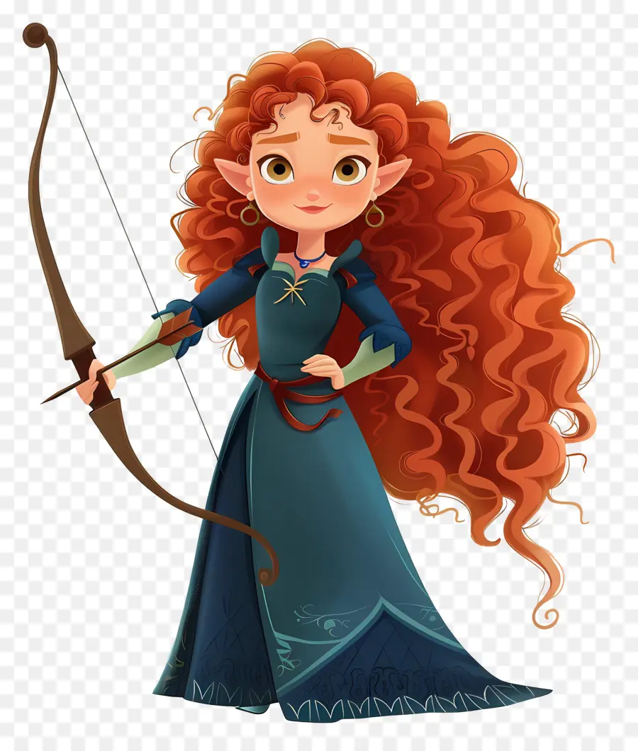 Merida Princess，นักธนู PNG