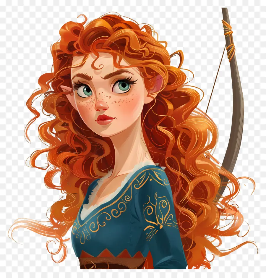 Merida Princess，นักธนู PNG