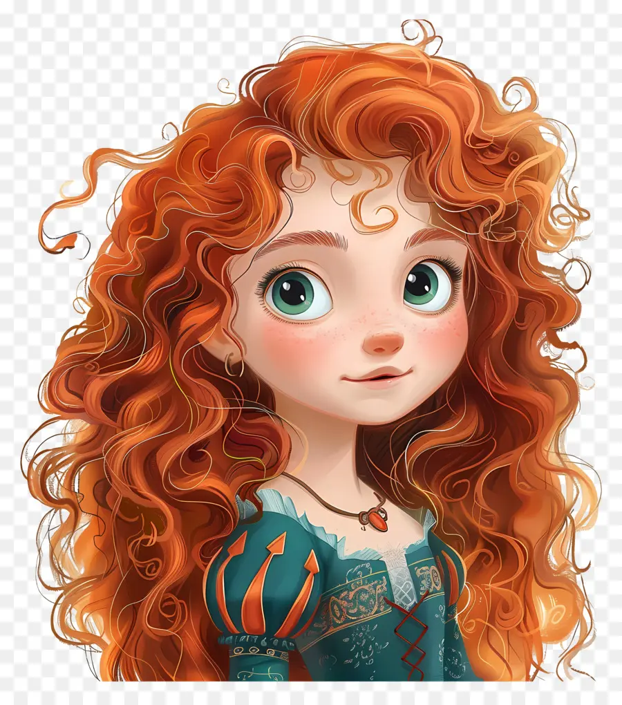 Merida Princess，สาวผมแดง PNG