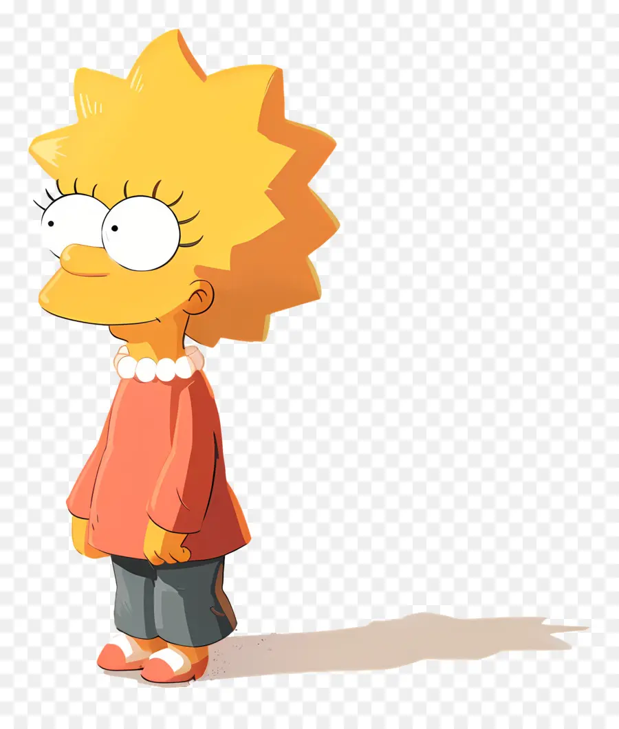 Maggie Simpson，สาวการ์ตูนสีเหลือง PNG