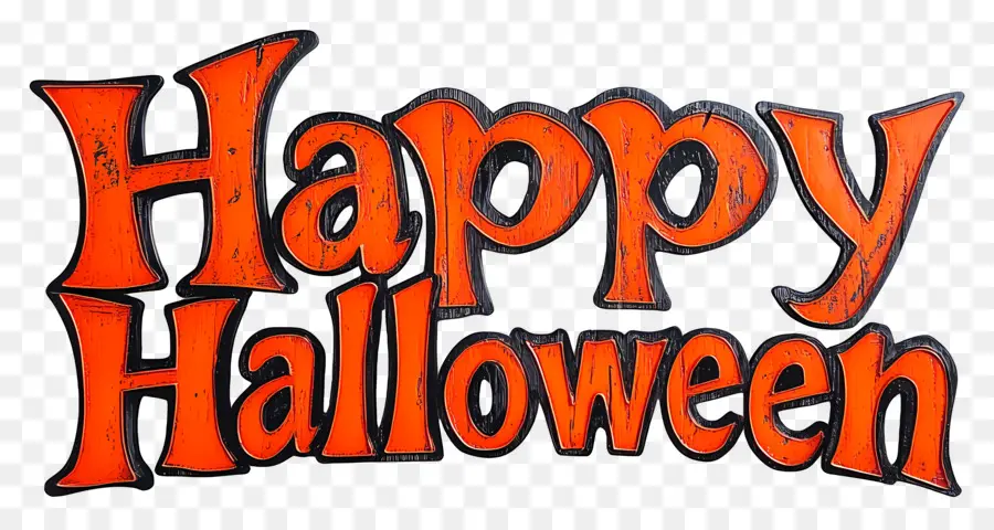 สุขสันต์วันฮาโลวีน，ข้อความ Happy Halloween PNG