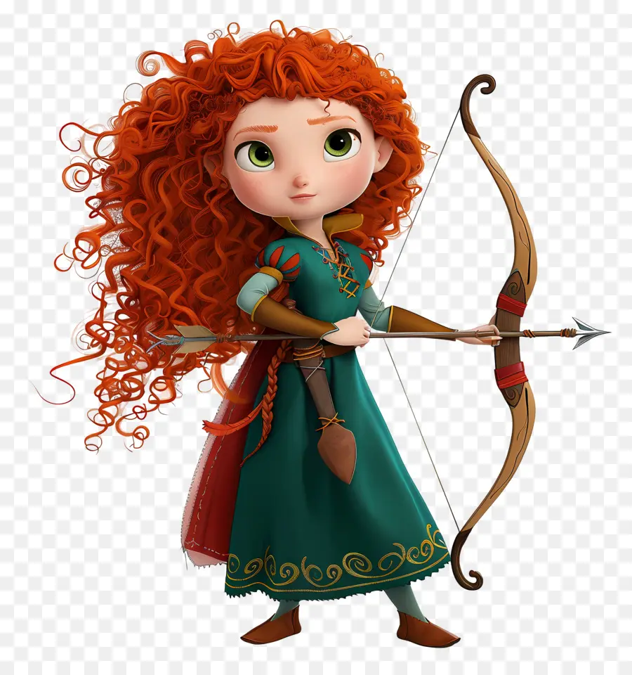 Merida Princess，นักธนู PNG