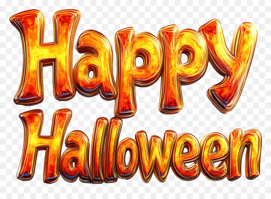 สุขสันต์วันฮาโลวีน，ข้อความ Happy Halloween PNG