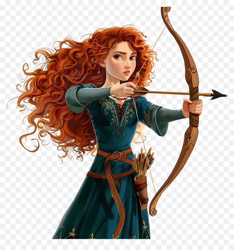 Merida Princess，นักธนู PNG