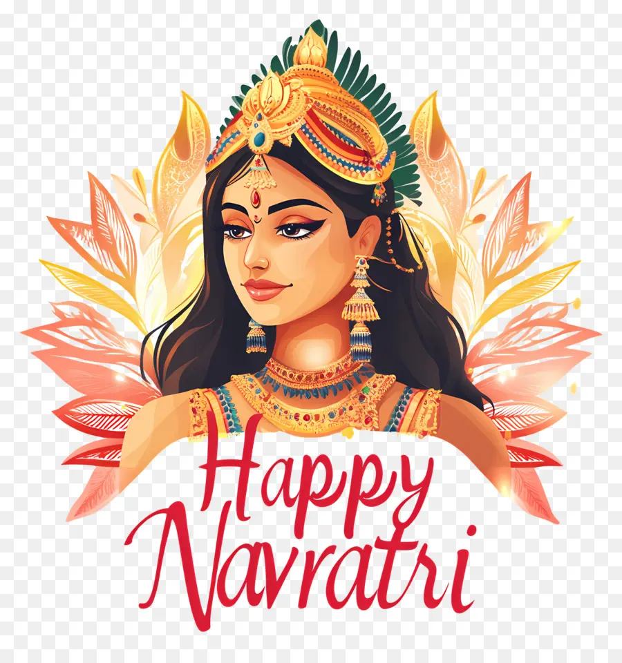 Happy Navratri，ผู้หญิงนาวาตรี PNG