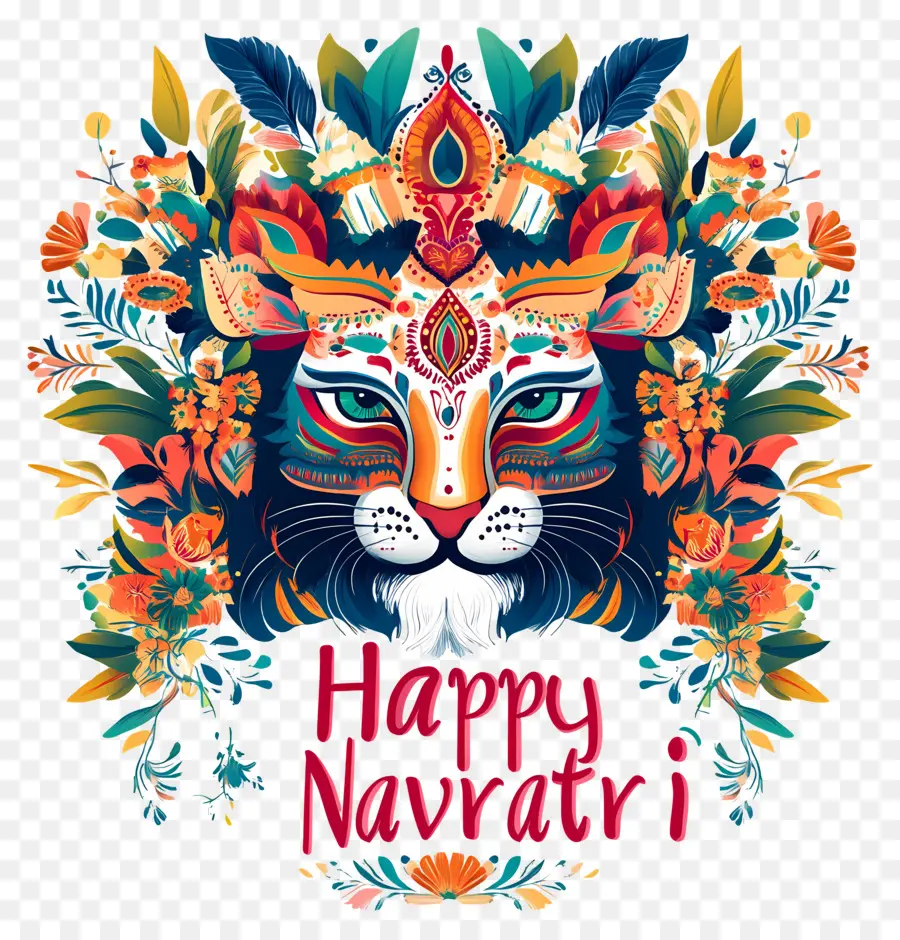 Happy Navratri，นาวกา PNG