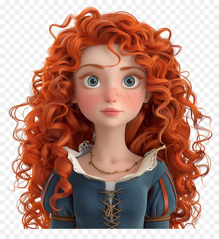 Merida Princess，สาวผมแดง PNG