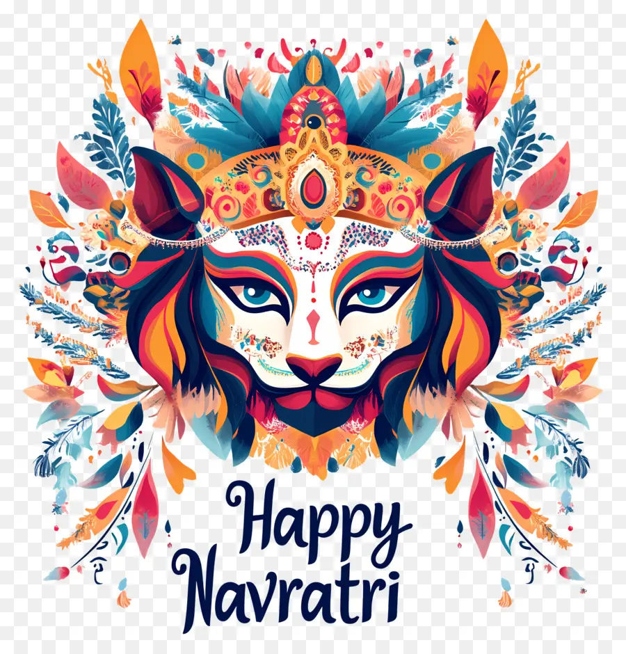 Happy Navratri，นาวกา PNG