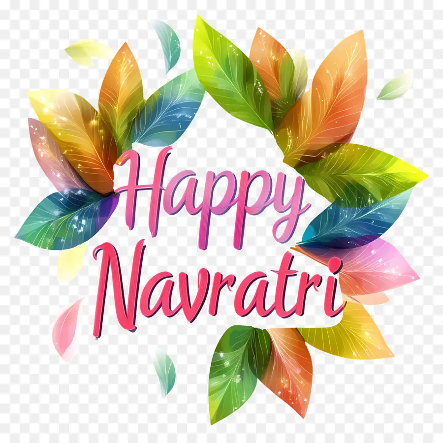 Happy Navratri，ใบ Navratri PNG