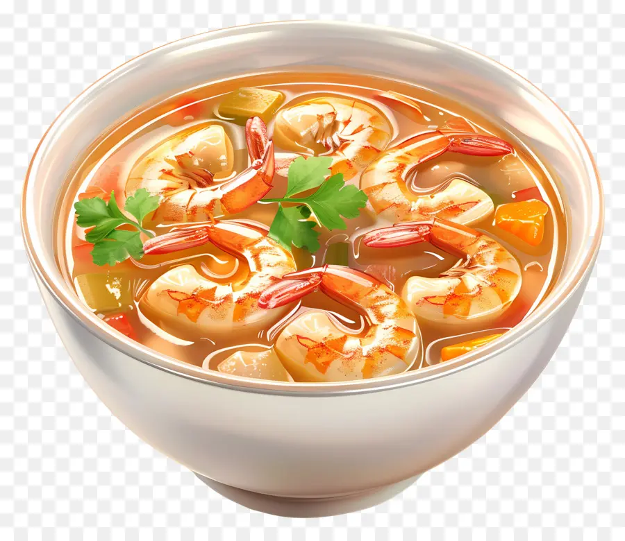 ซุปกุ้ง，ชาม PNG