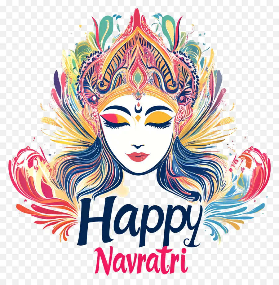 Happy Navratri，นาวกา PNG