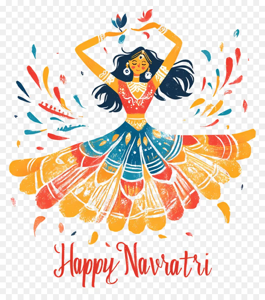 Happy Navratri，การเฉลิมฉลอง Navratri PNG