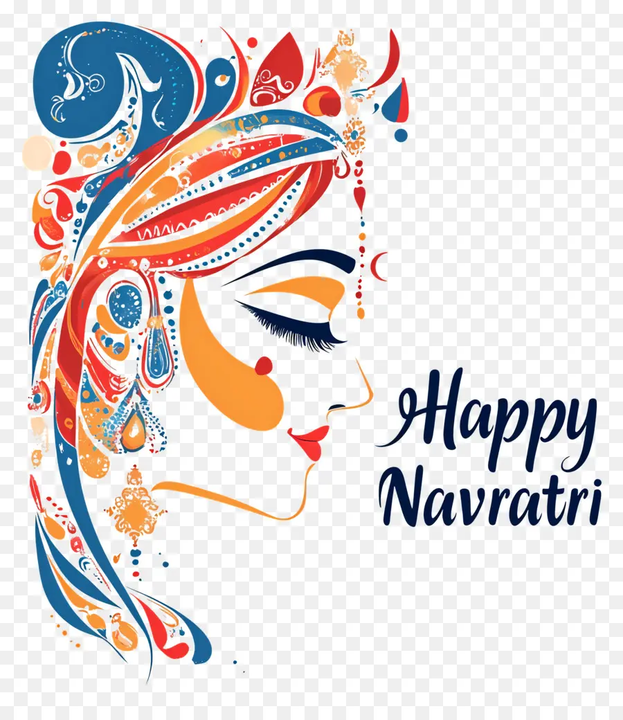 Happy Navratri，นาวกา PNG