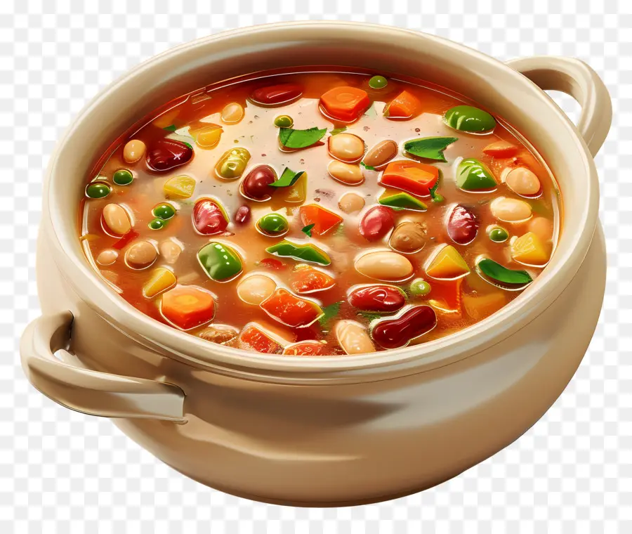 ซุป Minestrone，ซุปผัก PNG