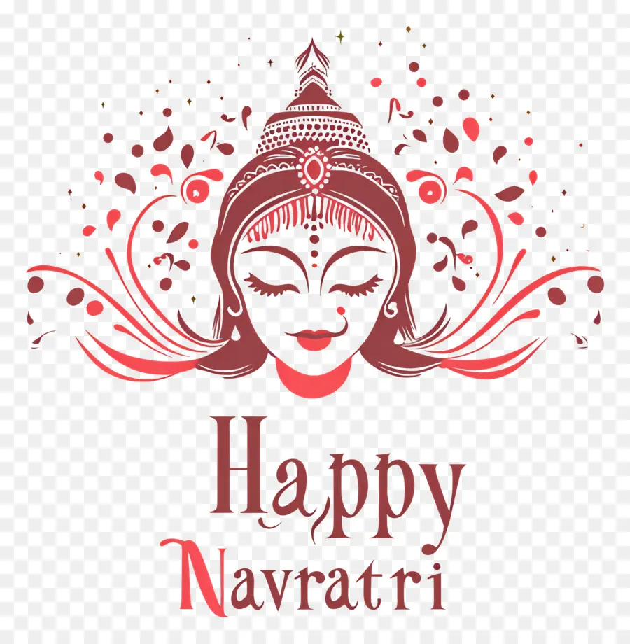 Happy Navratri，ข้อความ Happy Navratri PNG