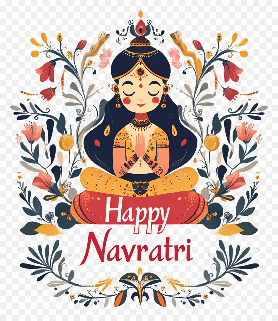 Happy Navratri，นักเต้น Navratri PNG