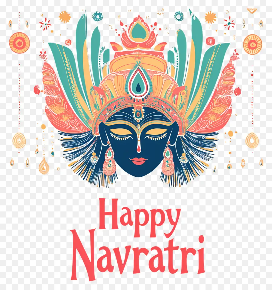 Happy Navratri，นาวกา PNG