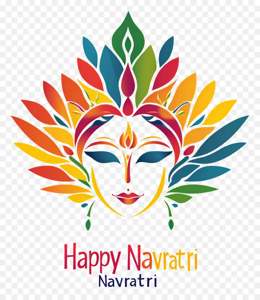 Happy Navratri，ใบหน้า Navratri PNG