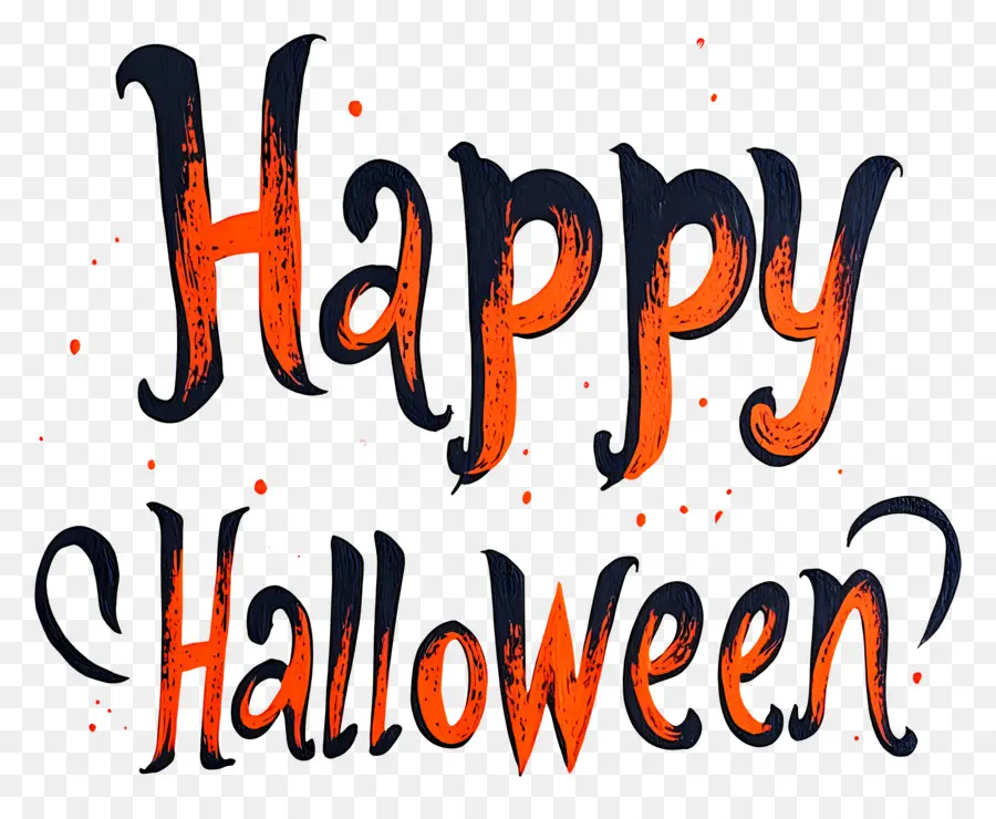 สุขสันต์วันฮาโลวีน，ข้อความ Happy Halloween PNG