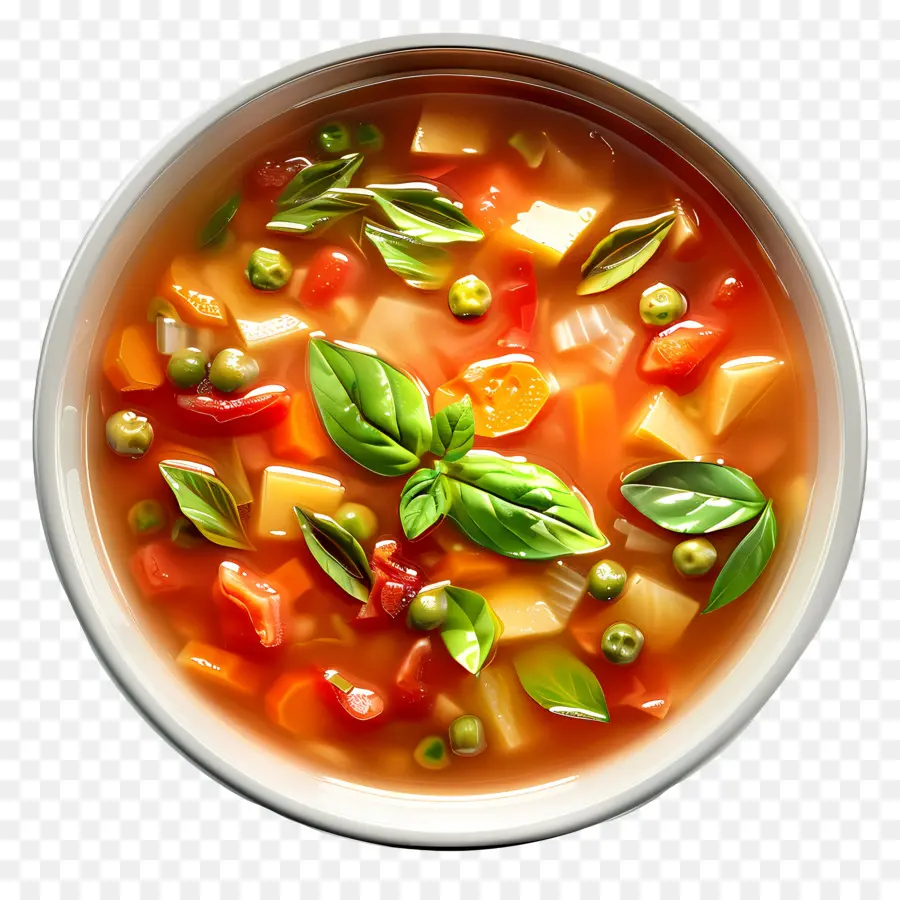 ซุป Minestrone，ซุปผัก PNG