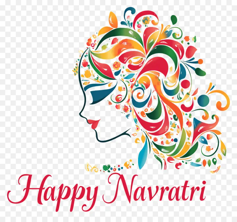 Happy Navratri，นาวกา PNG