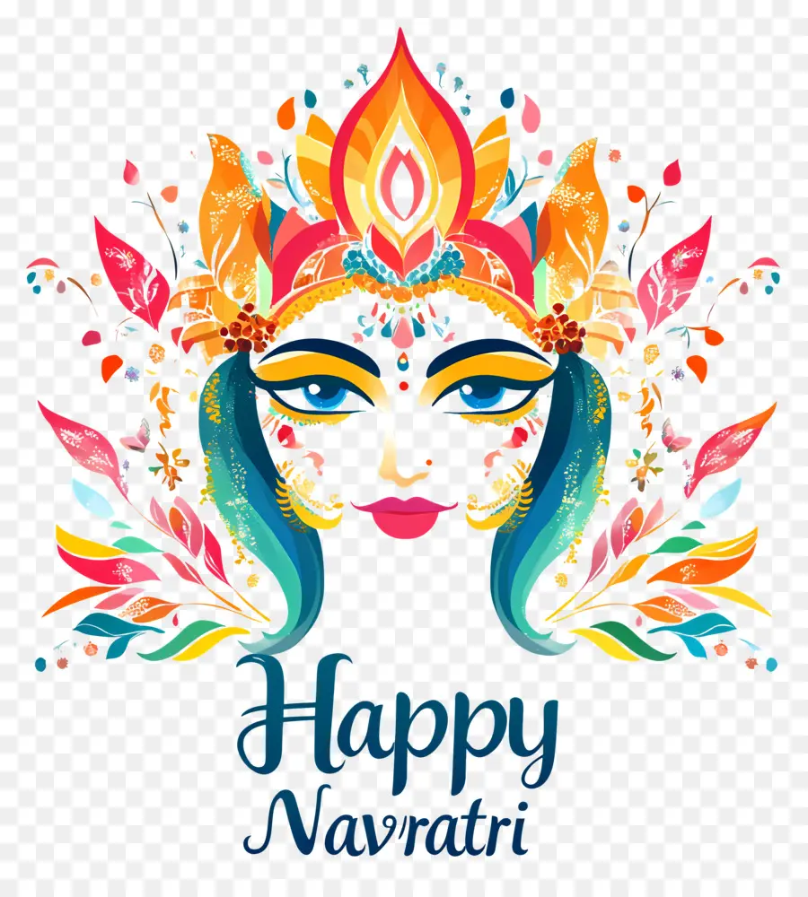 Happy Navratri，นาวกา PNG