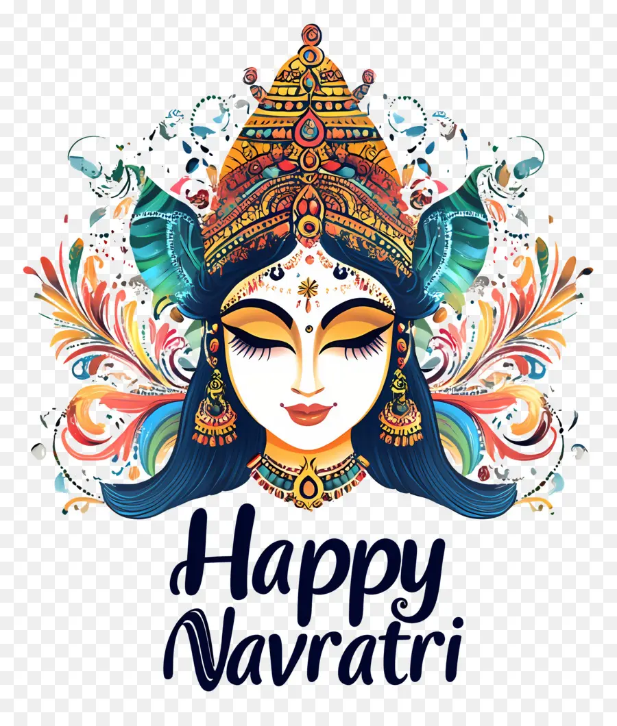 Happy Navratri，นาวกา PNG